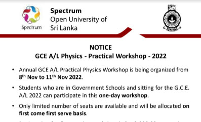 AL Physics Practical Workshop 2022