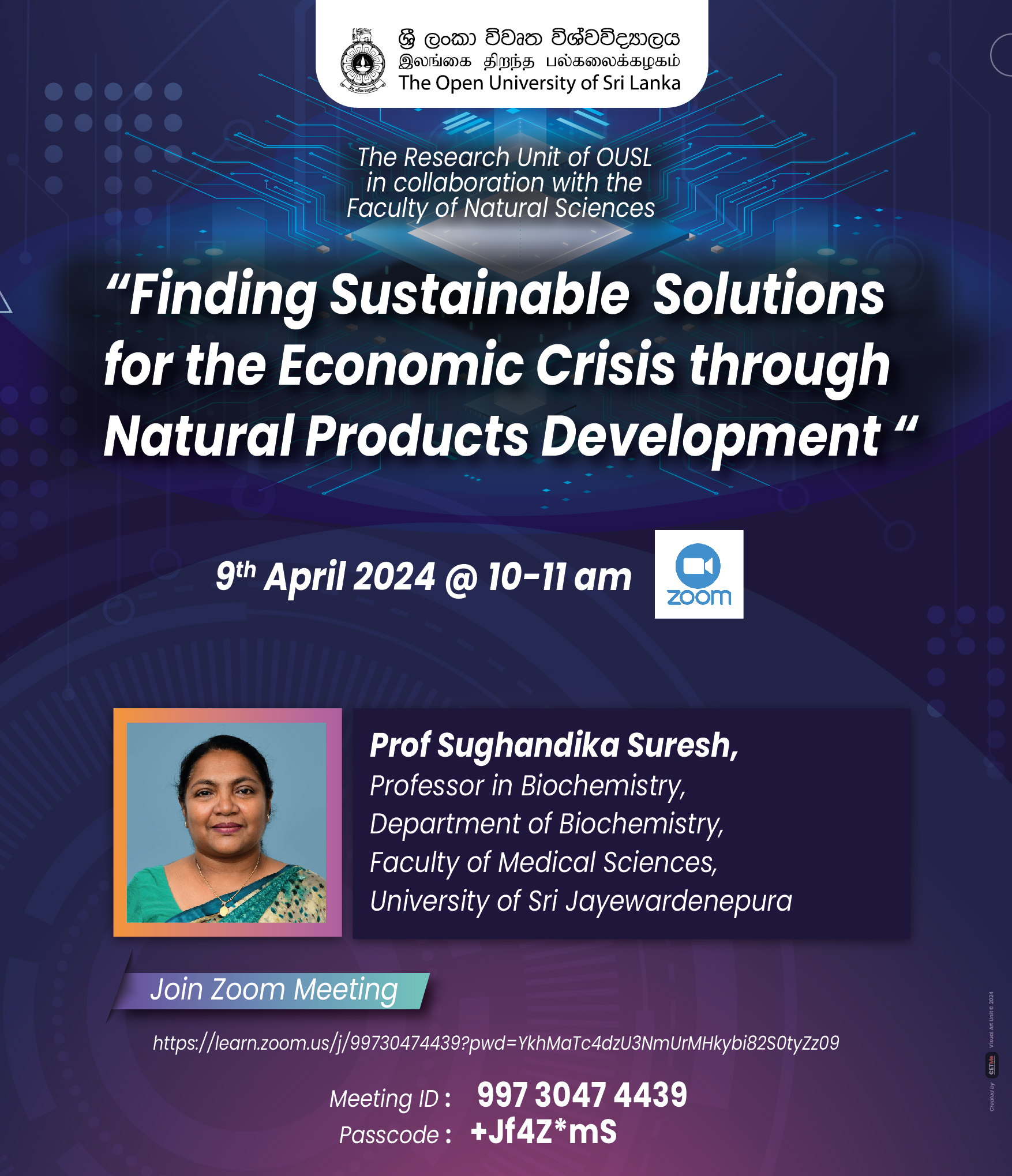Finding Sustainable Solutions for the Economic Crisis through Natural Products Development