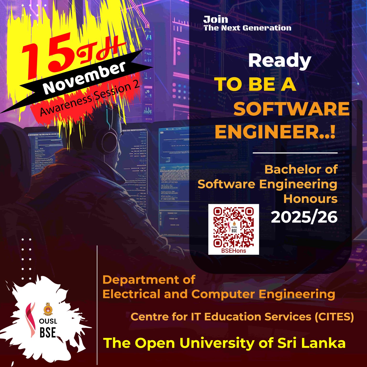 Bachelor of Software Engineering Honours – The Open University of Sri Lanka