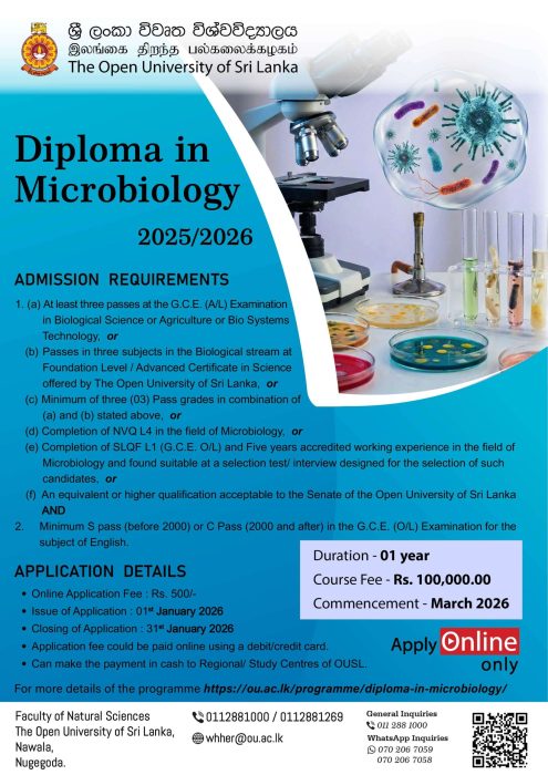 Diploma in Microbiology