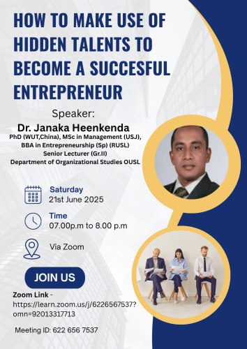 HOW TO MAKE USE OF HIDDEN TALENTS TO BECOME A SUCCESFUL ENTREPRENEUR HOW TO MAKE USE OF HIDDEN TALENTS TO BECOME A SUCCESFUL ENTREPRENEUR